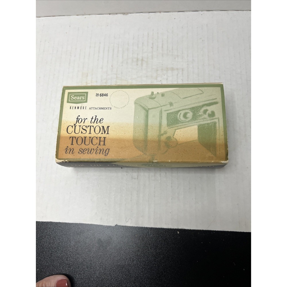 Vintage Sears Kenmore Sewing Machine Attachments with Case - 20 6846